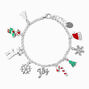 Silver Christmas Joy Charm Bracelet,