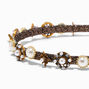 Gold Vintage Celestial Skinny Headband,