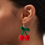 Crochet Cherries 1.5&quot; Drop Earrings,