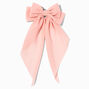 Blush Pink Bow Long Tail Hair Bow Clip,