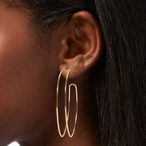 Gold 60MM Double Hoop Earrings,