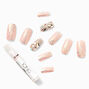 Extra Bling Long Square Vegan Faux Nail Set - 24 Pack,