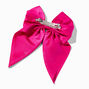 Hot Pink Satin Hair Bow Clip,