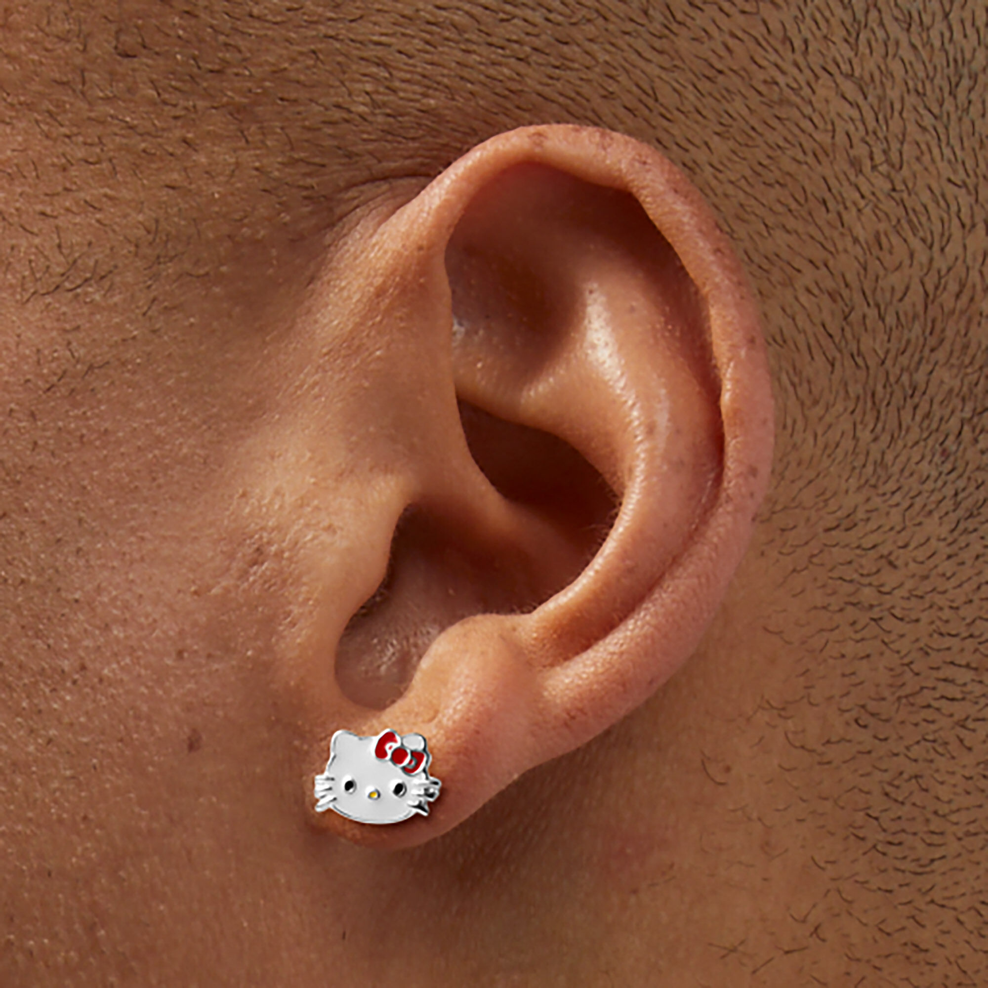 Hello kitty silver earrings online