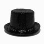 &quot;Happy New Year&quot; Black Sequin Top Hat,