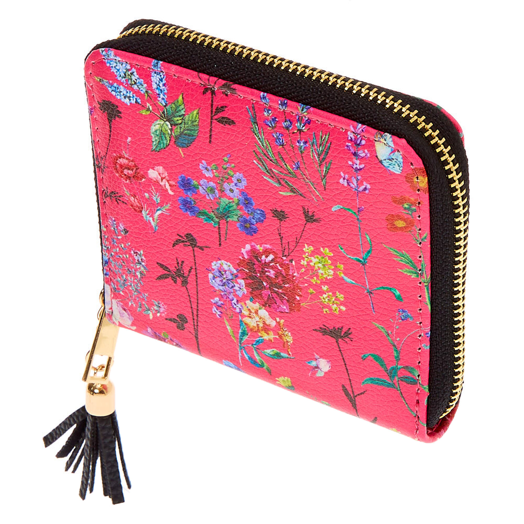 Floral Mini Zip Wallet - Pink | Icing US