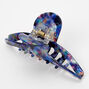 Cosmic Blue Marble Thin Hair Claw,