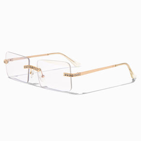 Slim Rectangle Clear Lens Frames,
