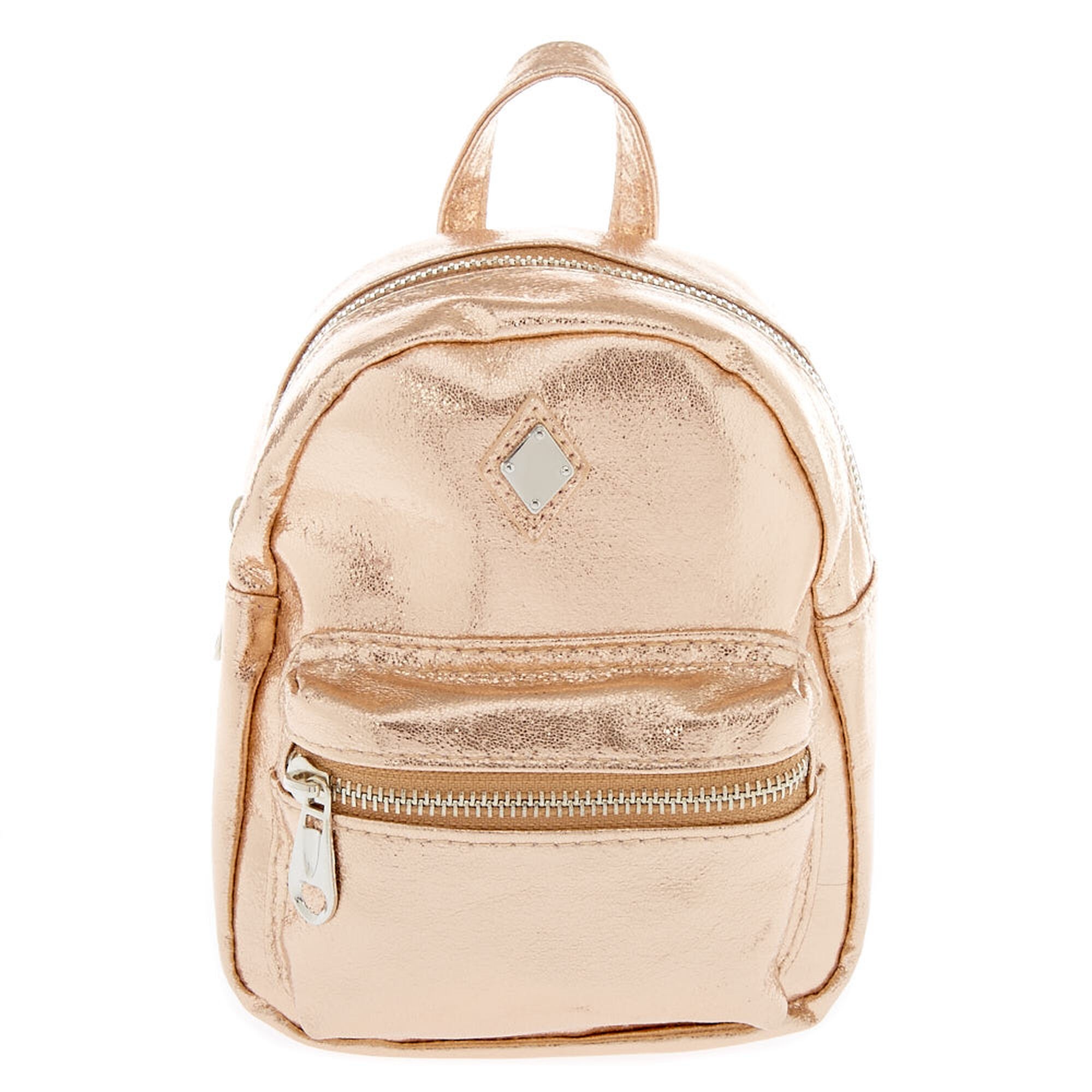 Metallic Rose Gold Mini Backpack | Icing US