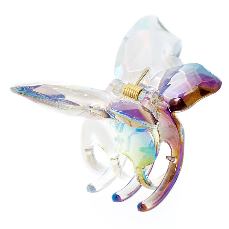 Large Iridescent Butterfly Hair Claw,