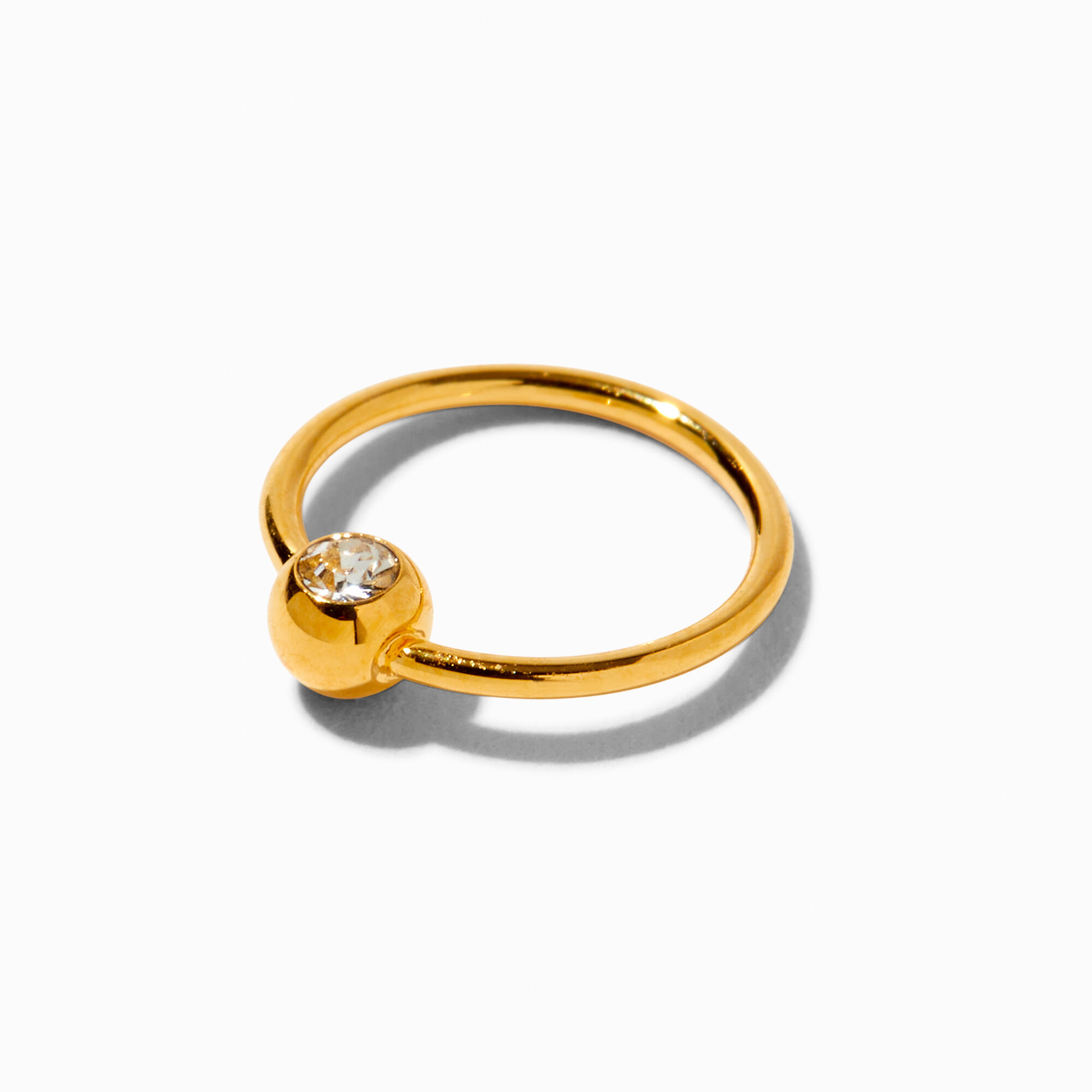 Buy Nose Ring 18K Gold Plated(Bali) for Girl Women, GOLD-NOSE-PIN Online -  Get 78% Off