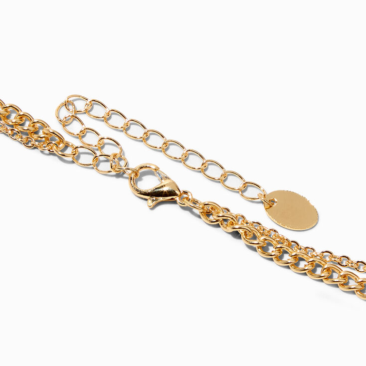 Gold Antique Coins Charm Necklace,