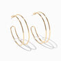 Gold 40MM Double Hoop Earrings,