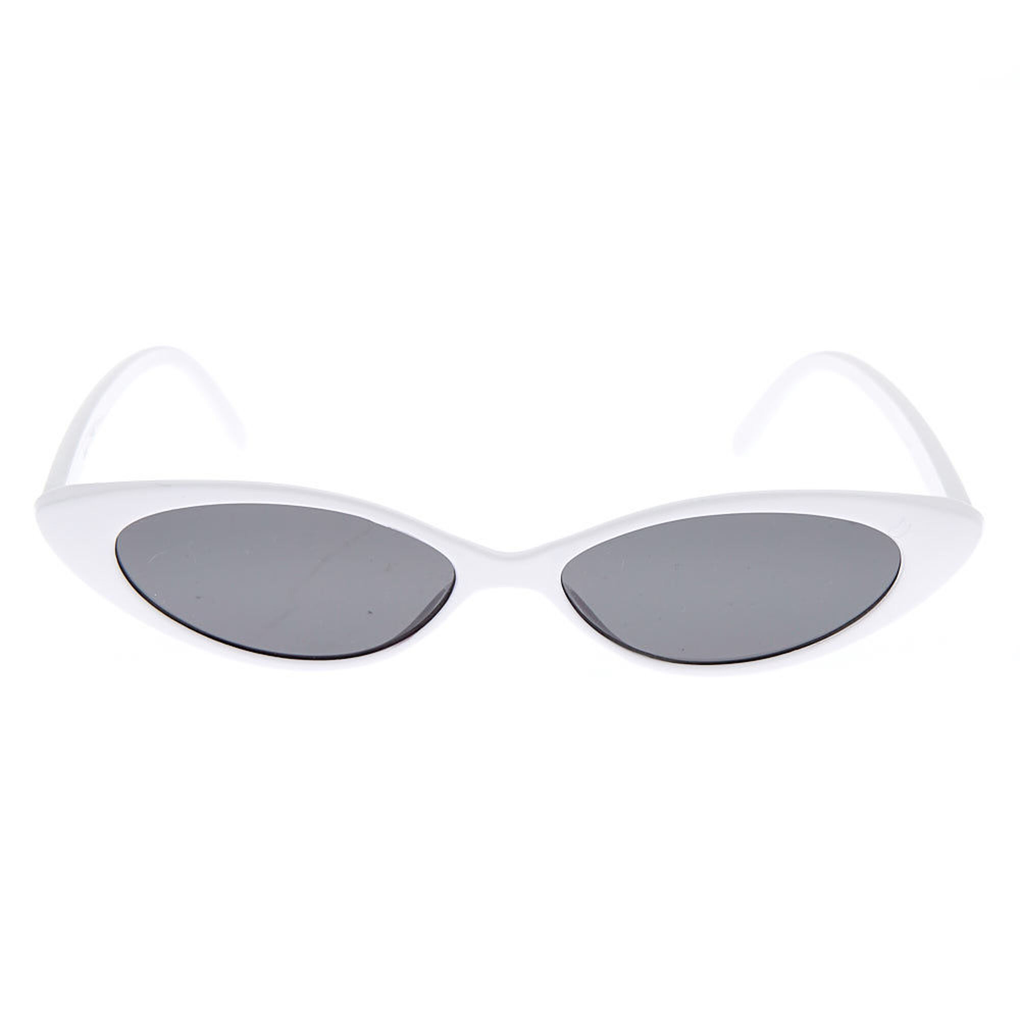Slim Cat Eye Sunglasses White Icing Us