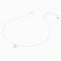 Silver Zodiac Embellished Pendant Necklace - Aries,