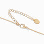 Gold Celestial Disc Pendant Necklace &amp; Huggie Hoop Earrings Set - 2 Pack,
