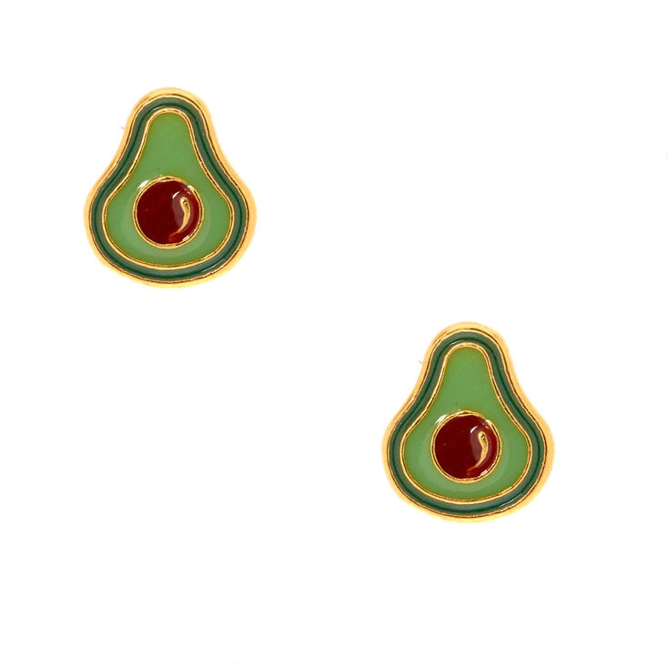 Avocado Stud Earrings,