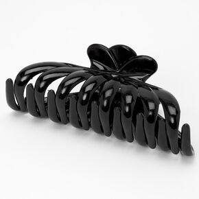 Black Large Clamshell Hair Claw,