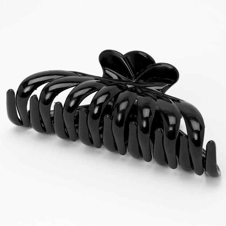 Black Large Clamshell Hair Claw,