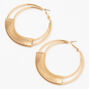 Gold 60MM Spring Double Hoop Earrings,