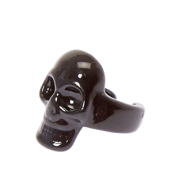 Black Skull Ear Cuff,