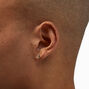Mixed Metal Crescent Moon, Star, &amp; Crystal Stud Earrings - 9 Pack,