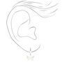 Silver 3D Butterfly Pendant Jewelry Set - 2 Pack,