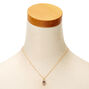 Gold Hamsa Hand Pendant Necklace,