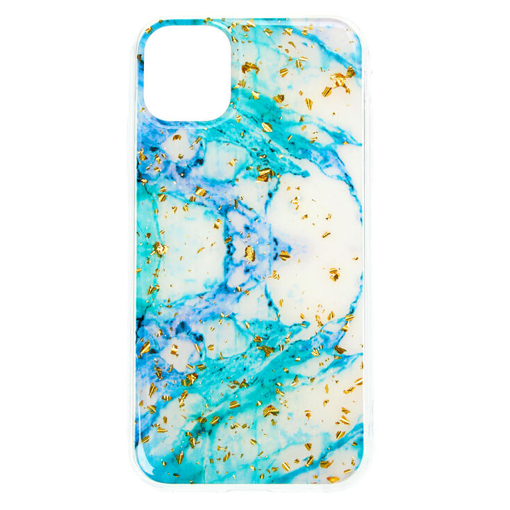 Marbled Gold Flake Phone Case - Fits iPhone 11,