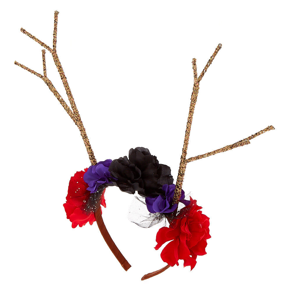 glitter antler headband