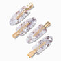 Pearl Tortoiseshell No Crease Hair Styling Clips - 4 Pack,