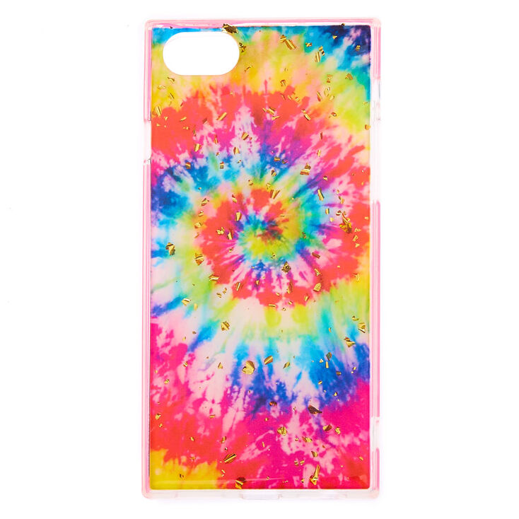 Square Rainbow Tie Dye Phone Case - Fits iPhone 6/7/8/SE,