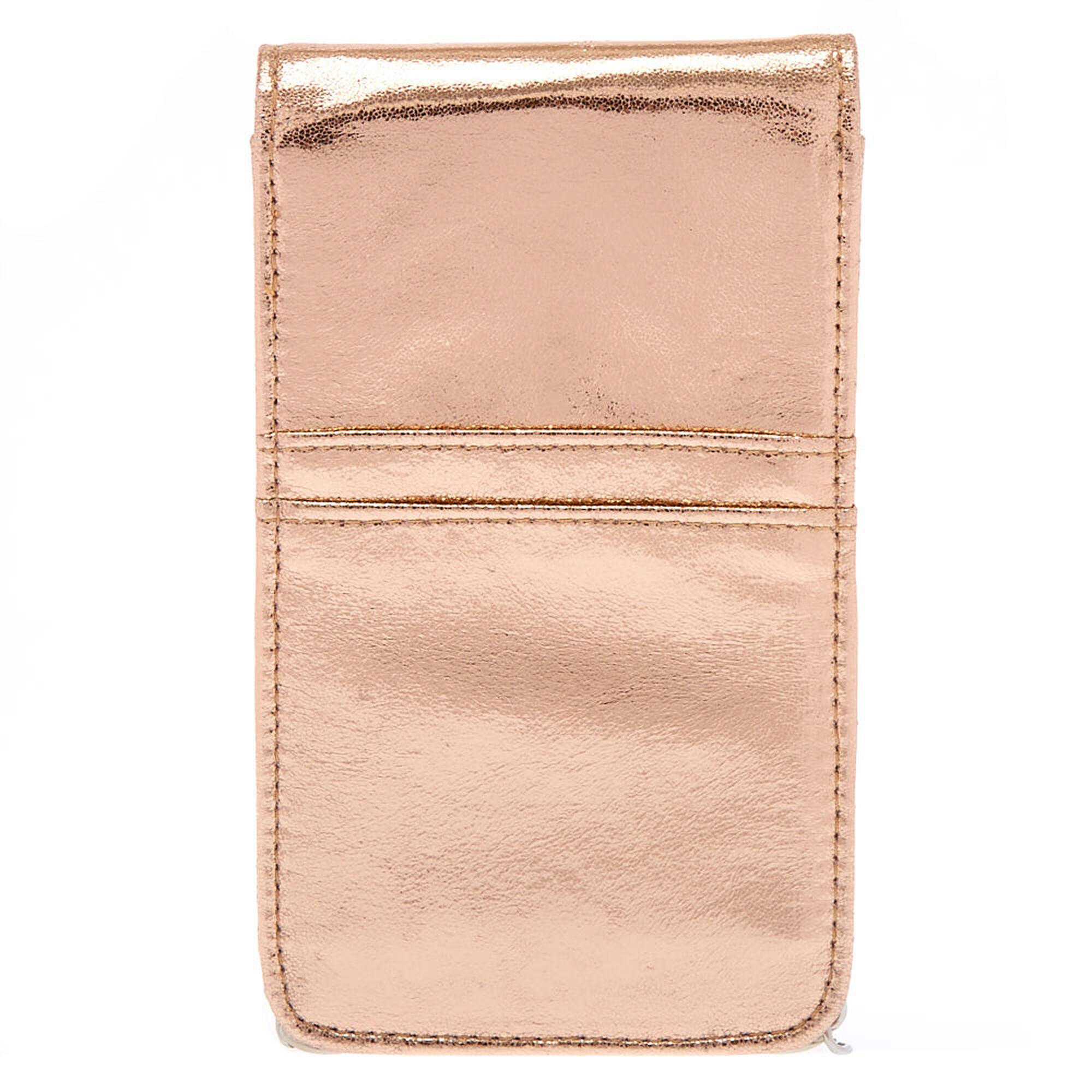 Metallic Rose Gold Tech Crossbody Bag Icing Us Metallic Rose Gold Tech Crossbody Bag