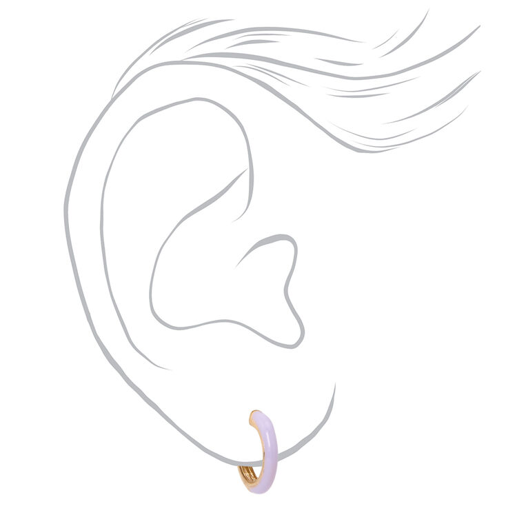 Gold Mini Earrings - 9 Pack,