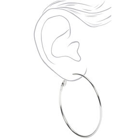Silver 50MM Hoop Earrings,
