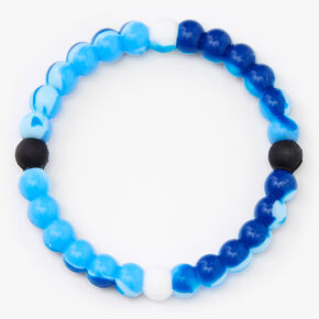 Marble Swirl Fortune Stretch Bracelet - Blue,