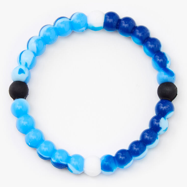 Marble Swirl Fortune Stretch Bracelet - Blue,