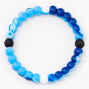 Marble Swirl Fortune Stretch Bracelet - Blue,