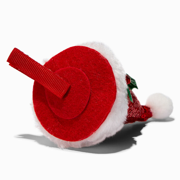Sequin Santa Hat Hair Clip,