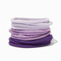 Purple Tonal Lurex Hair Ties - 12 Pack,