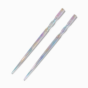Holographic Hair Sticks - 2 Pack,