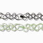 St. Patrick&#39;s Day Shamrocks Tattoo Choker Necklaces - 2 Pack,