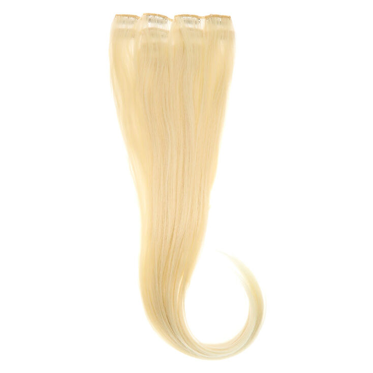 Faux Hair Clip In Extensions Platinum Blonde 4 Pack Icing Us