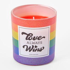 &quot;Love Always Wins&quot; Jar Candle,