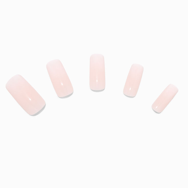 French Ombre Long Square Vegan Faux Nail Set - 24 Pack,
