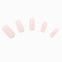 French Ombre Long Square Vegan Faux Nail Set - 24 Pack,