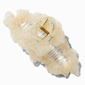 Ivory Glitter Tulle Hair Claw,
