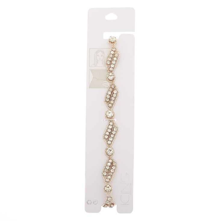 2-In-1 Rhinestone Belt & Headwrap,