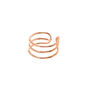 Rose-Gold tone Triple Wire Band Ear Cuff,