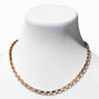 Gold Open Box Link Chain Necklace,